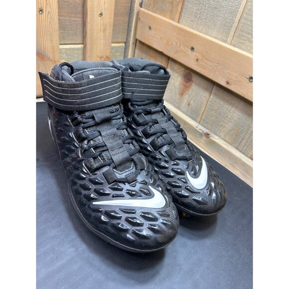 Nike Force Savage Pro 2 Mens Football Cleats Black/Silver Size 9 main image 8